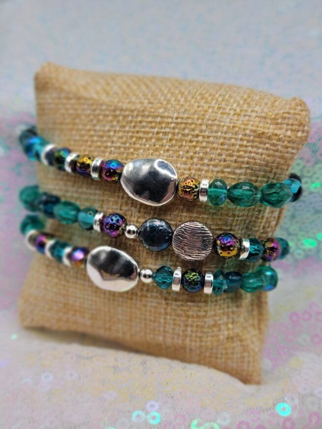lilly inspired bracelet stack