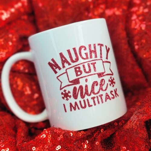 malarkey mugs - naughty but nice i multitask