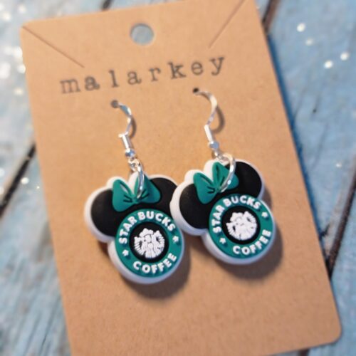 minnie mouse starbuck earrings