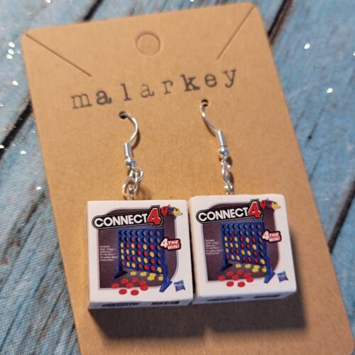 connect 4 game earrings