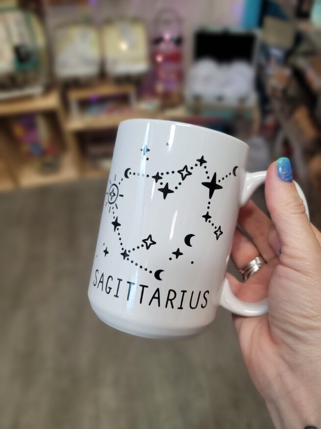 sagittarius mug - double sided