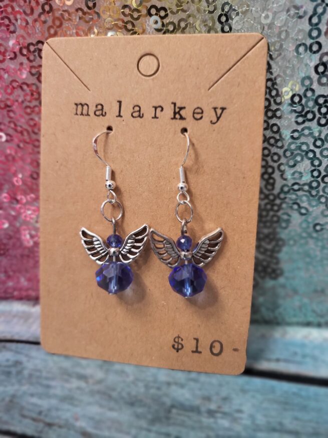 blue angel earring