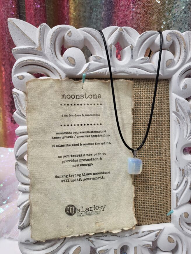 moonstone on cord