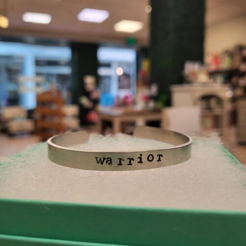 warrior - stamped bracelet