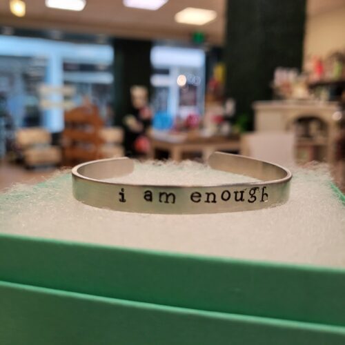 i am enough - stamped bracelet