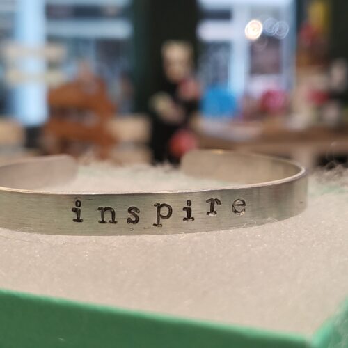 inspire - stamped bracelet