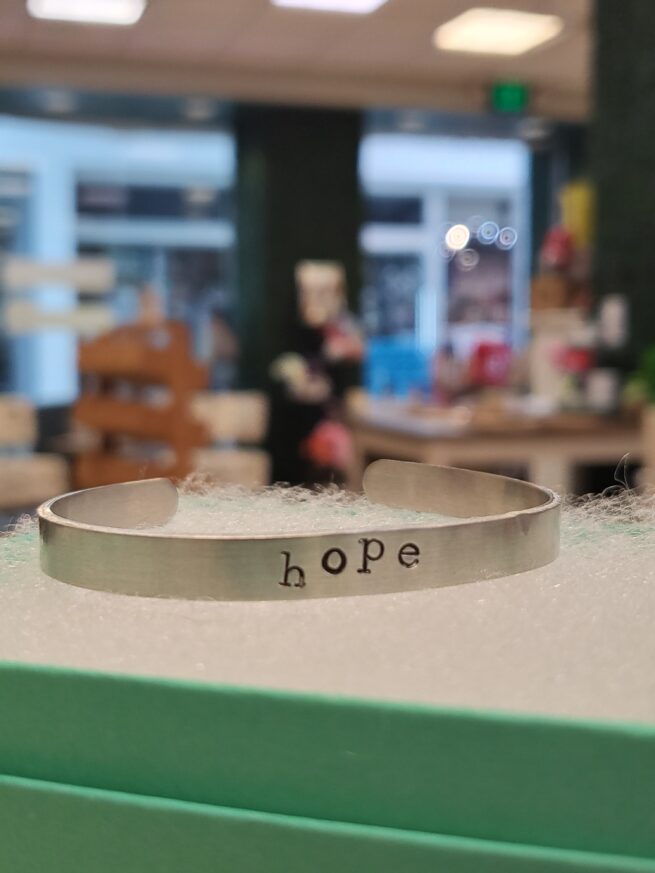 hope - stamped bracelet
