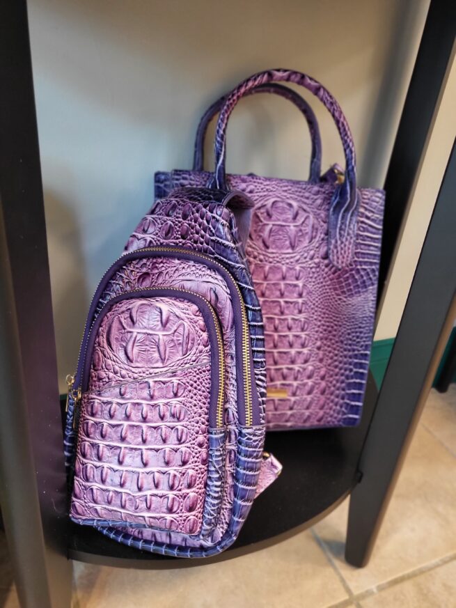 sling bag - shades of purple