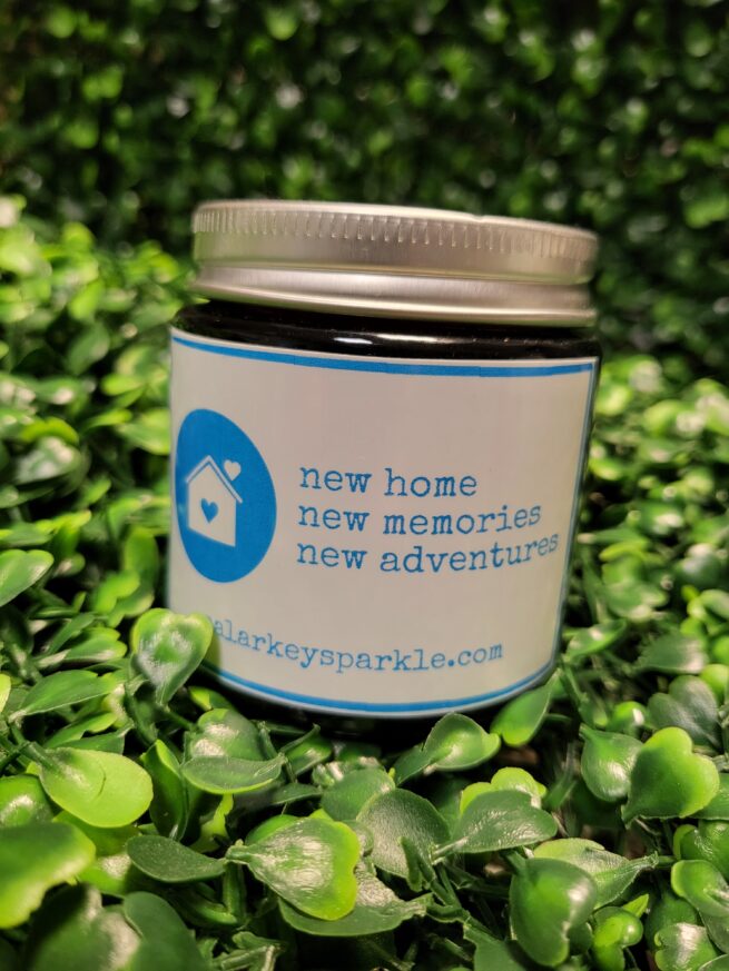 new home - new memories - new adventures candle