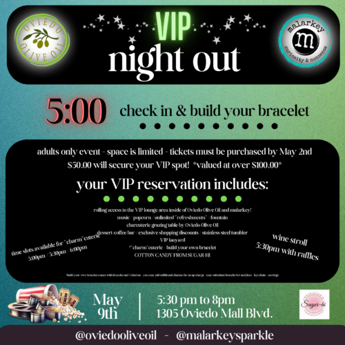 5:00 - VIP event - May 9th