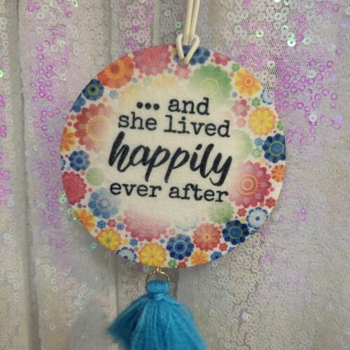 2nd side - happily ever after - air freshner - you add the scent - any perfume