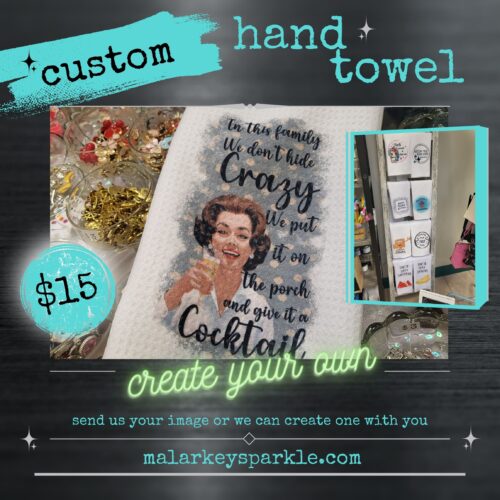 custom hand towel - you choose the designs
