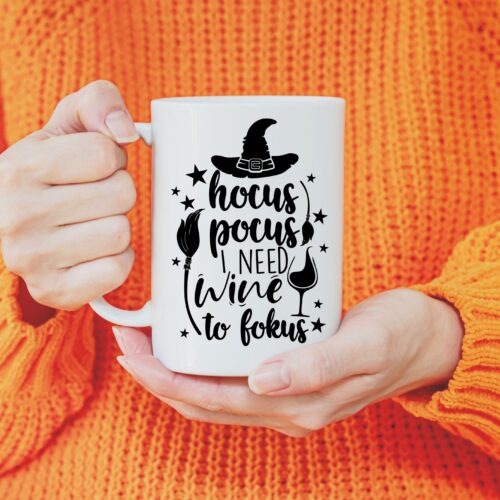 hocus pocus wine mug - halloween