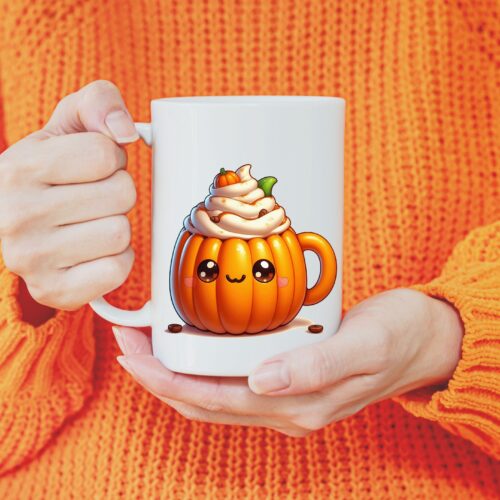 pumpkin coffee mug - halloween