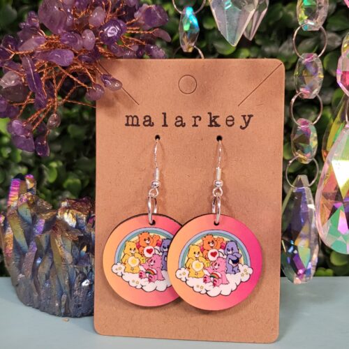 care bear earrings - malarkey originals