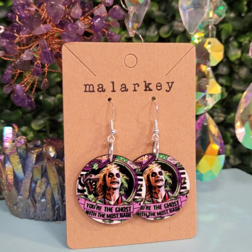 beetlejuice earrings - malarkey originals