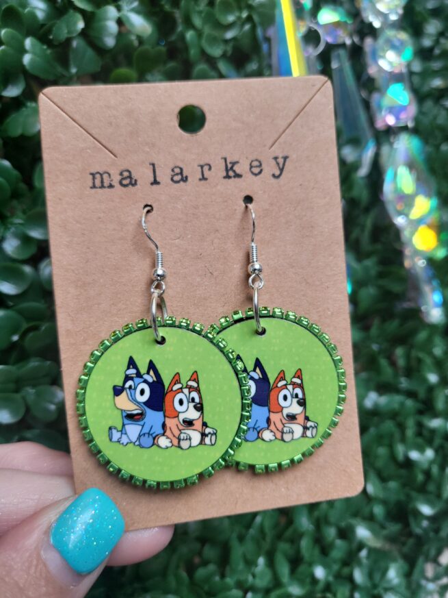 bluey earrings