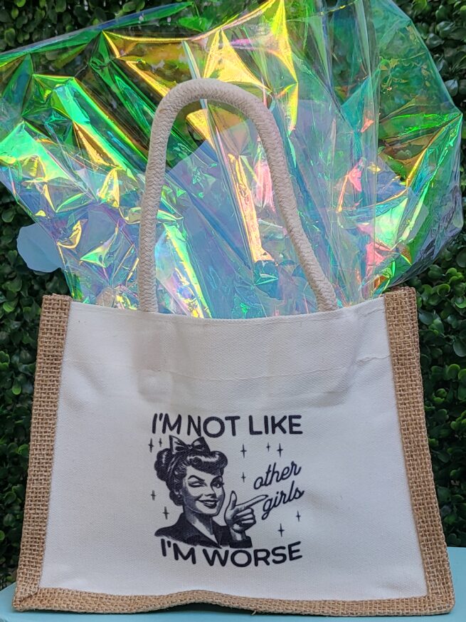 worse than other girls mini tote
