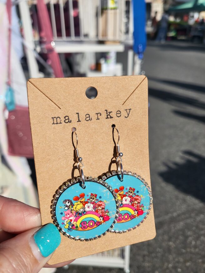 80s friemds gemmed earrings