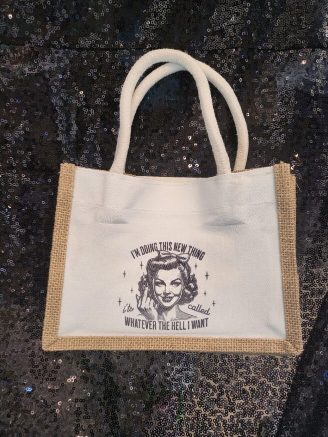 whatever the hell i want mini tote bag