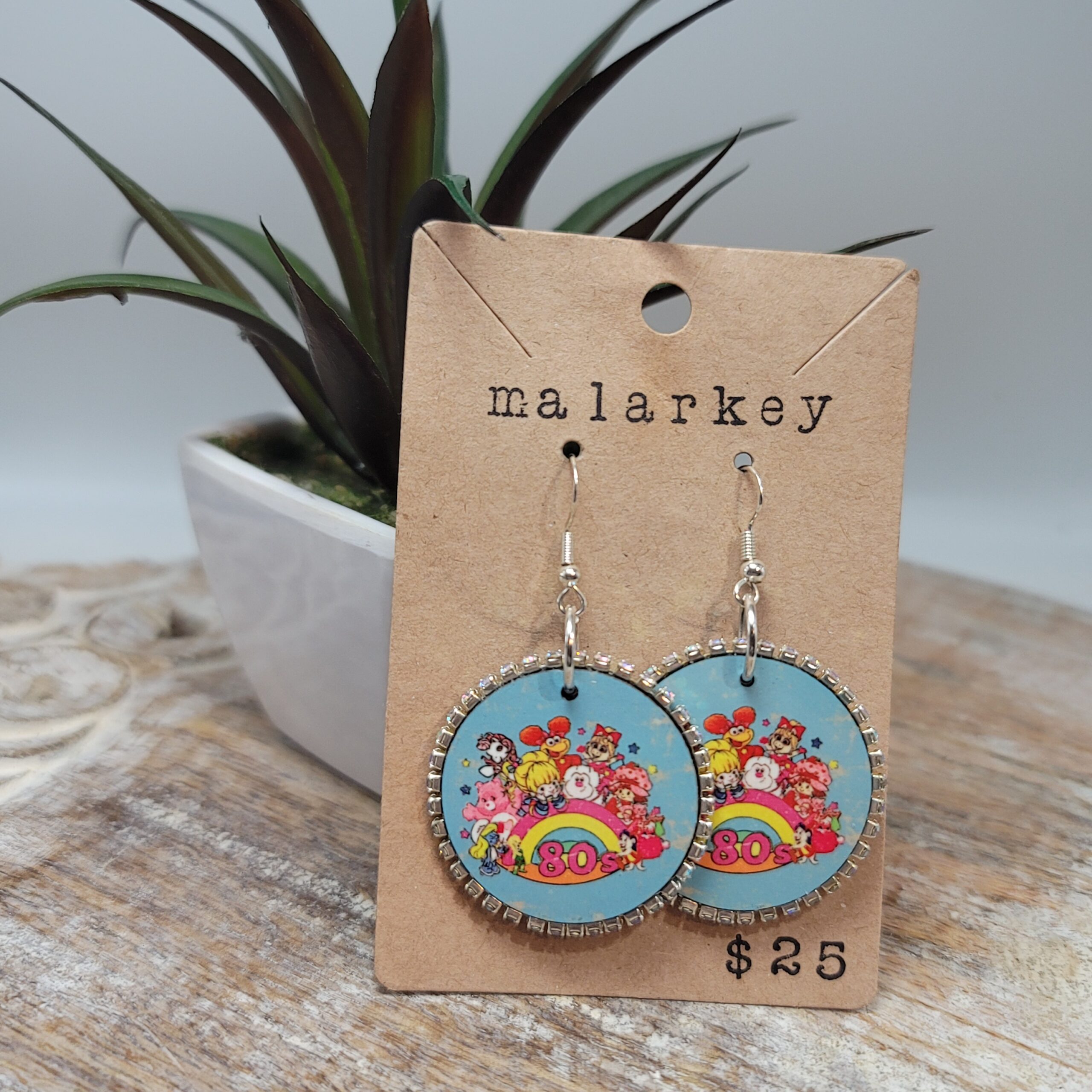 80s sparkle earrings