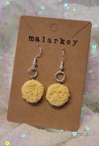 ramen noodle earrings - circles