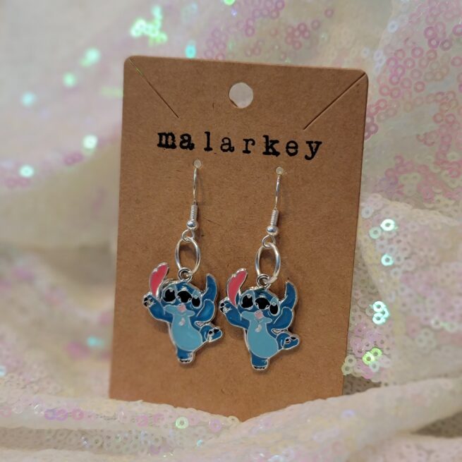 stitch dangle earrings