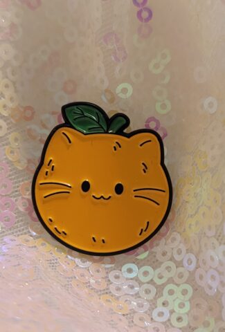 orange cat pin