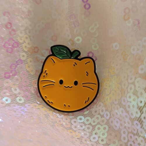 orange cat pin