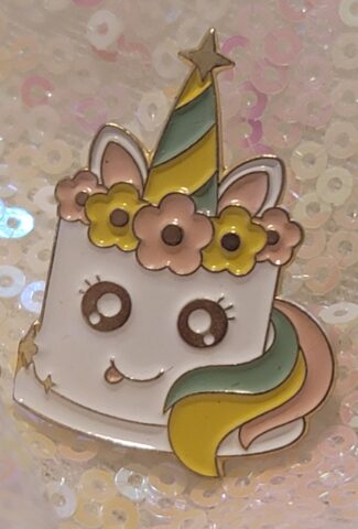 unicorn cake pin