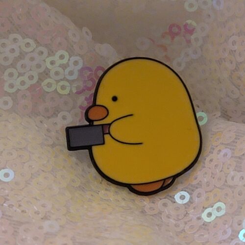 duck with a knife - pin