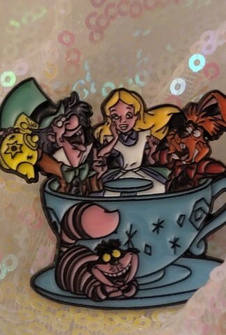 alice and wonderland pin