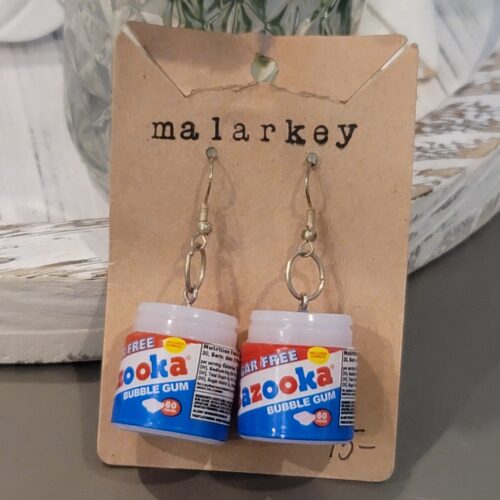 bazooka gum - mini earrings