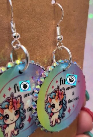 fuck around and find out earrings - strip gems